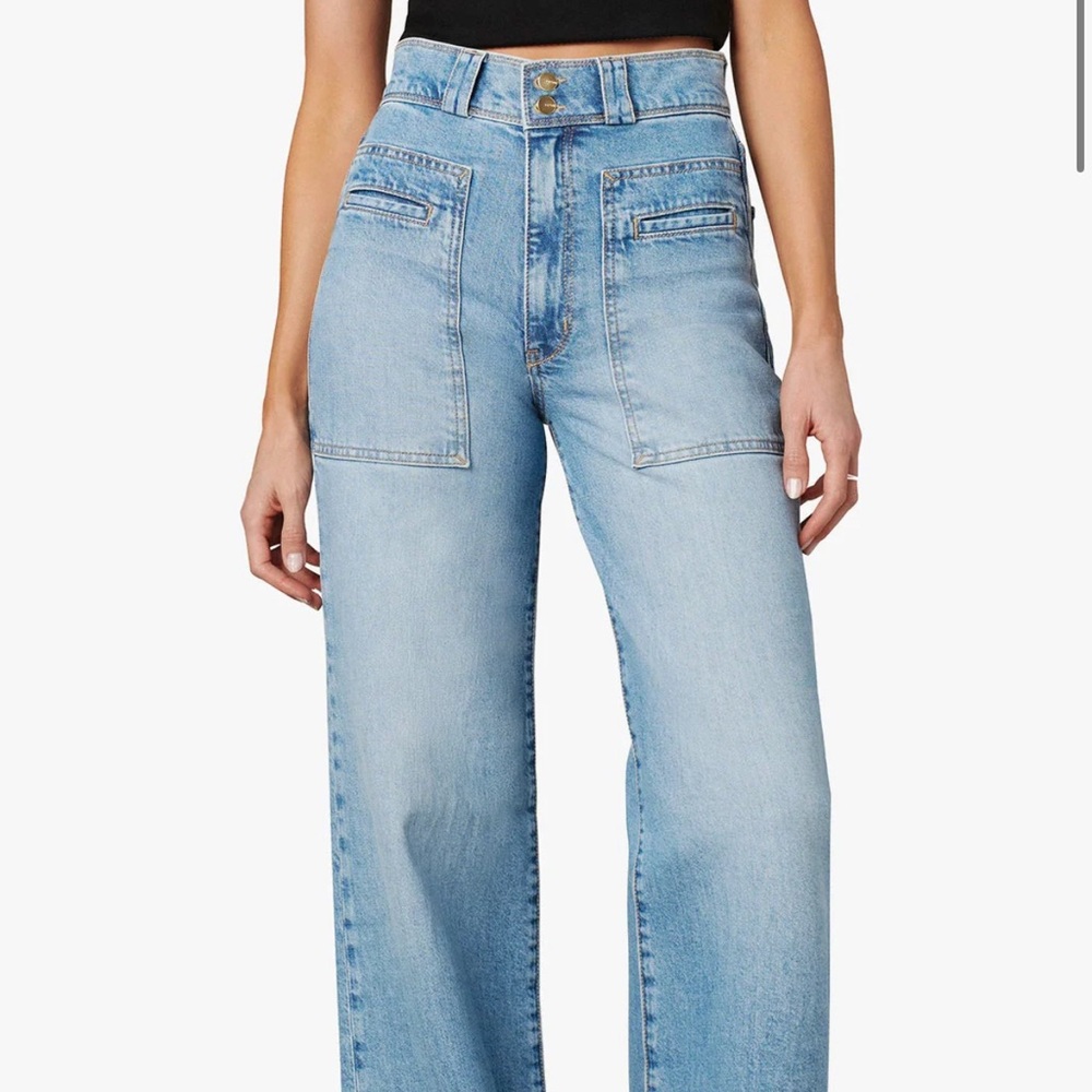 Joe's Jeans Light Blue High-Rise Wide Leg Jeans